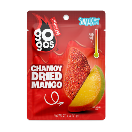CHAMOY DRIED MANGO single snack pouch inside box