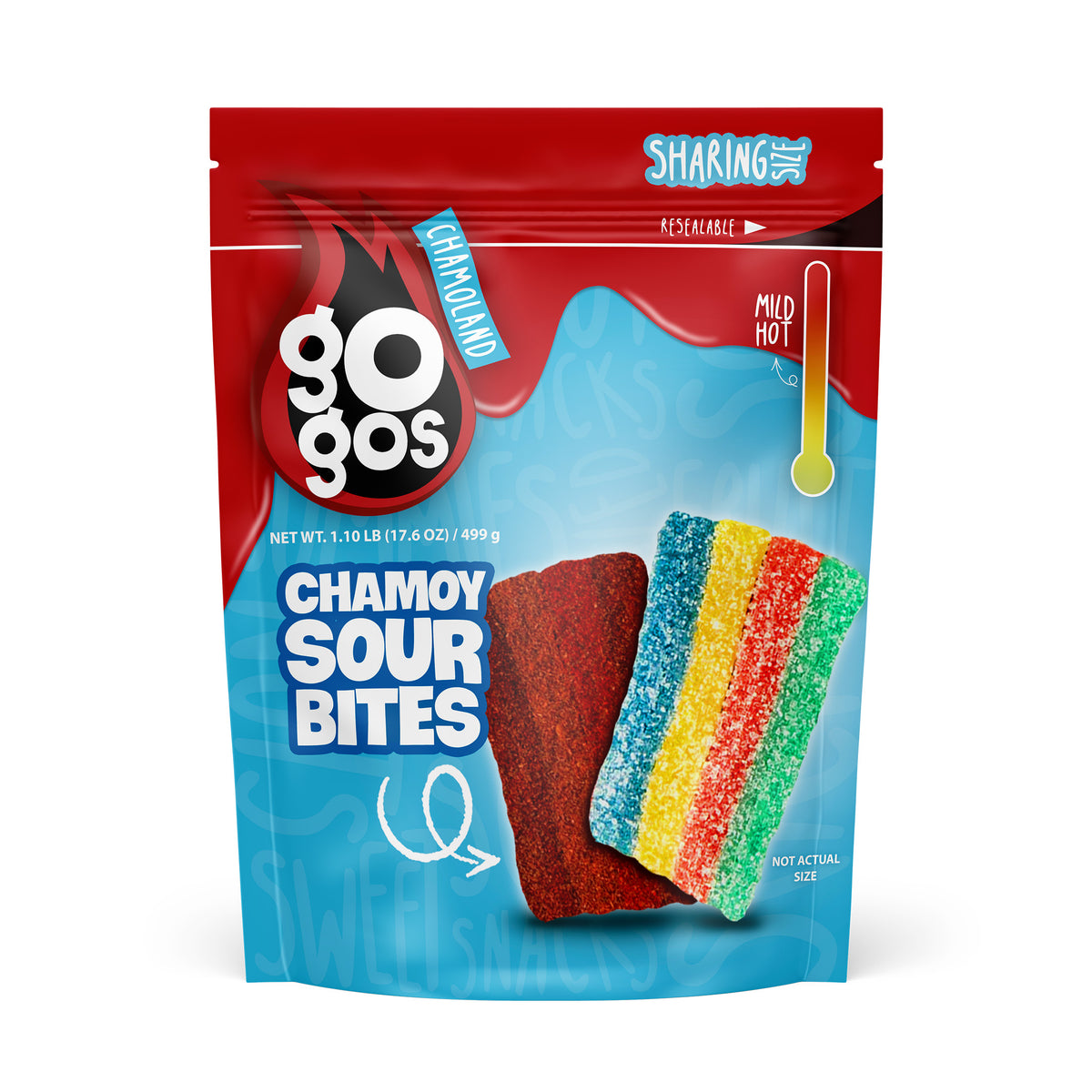 邦楽 CIRCULATE SWEET or SPICY Chamoy Sour Bites Big Size 17.6 oz. - GOGOSHOPSNACKS