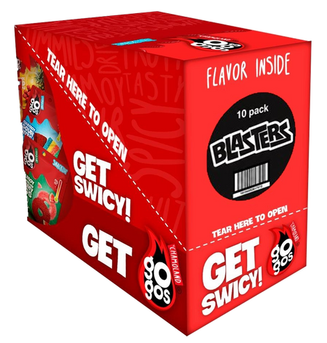 GOGOS Blasters Spicy Chamoy Filled Gummies — 10-Pack Snack Bags