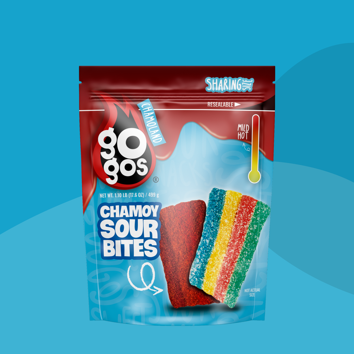 GOGOS catalog color — GOGOS Chamoy Sour Bites — Sharing Size 17.6 oz