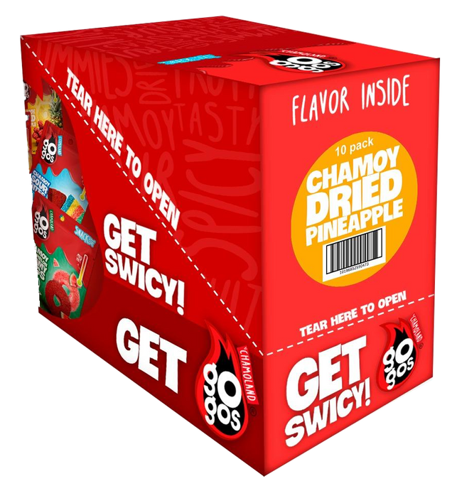 CHAMOY DRIED PINEAPPLE box of ten
