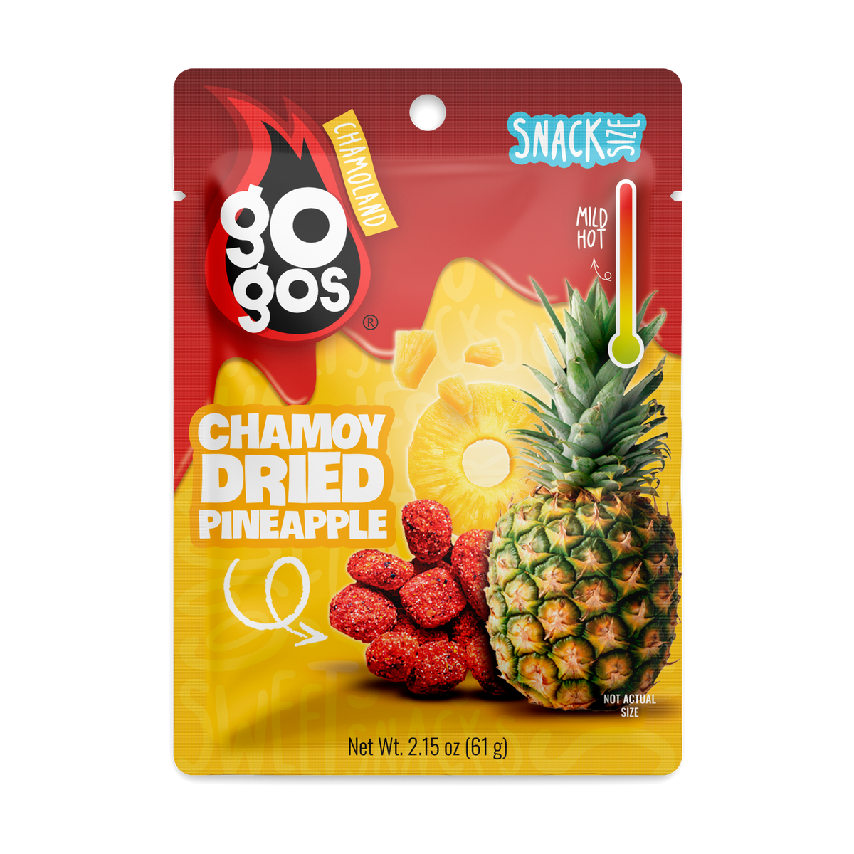 GOGOS pineapple bag front view