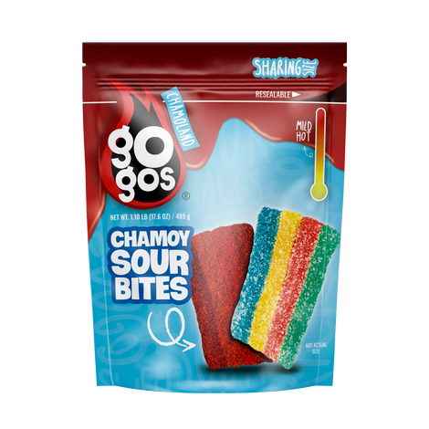 GOGOS Spicy Chamoy Sour Gummy Bites — 17.6 oz Sharing Bag