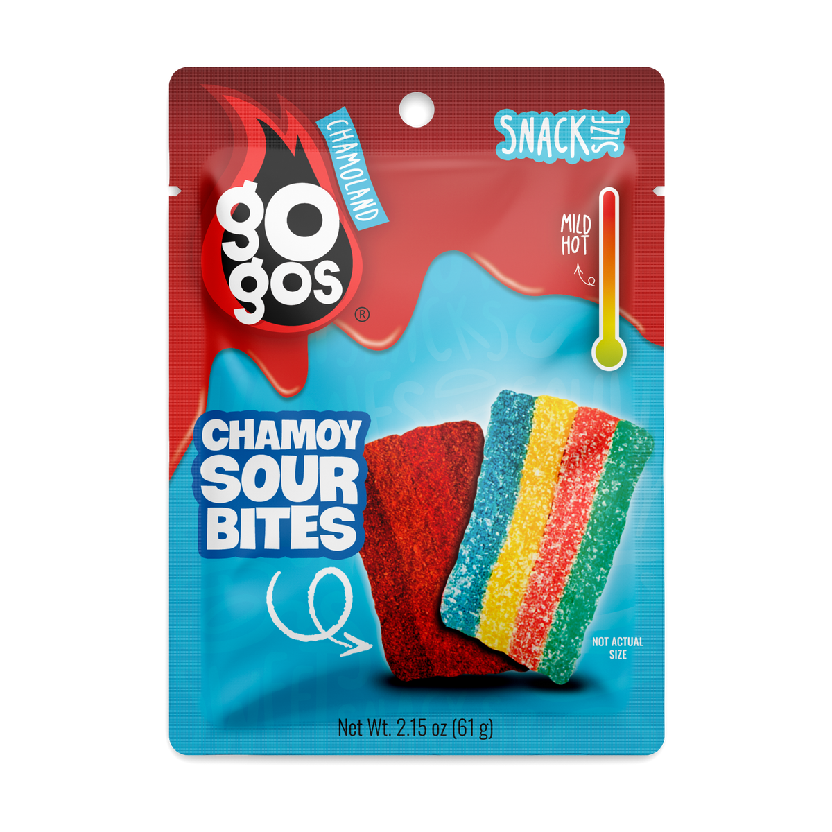 GOGOS Sour Bites Snack Size individual pouch front view