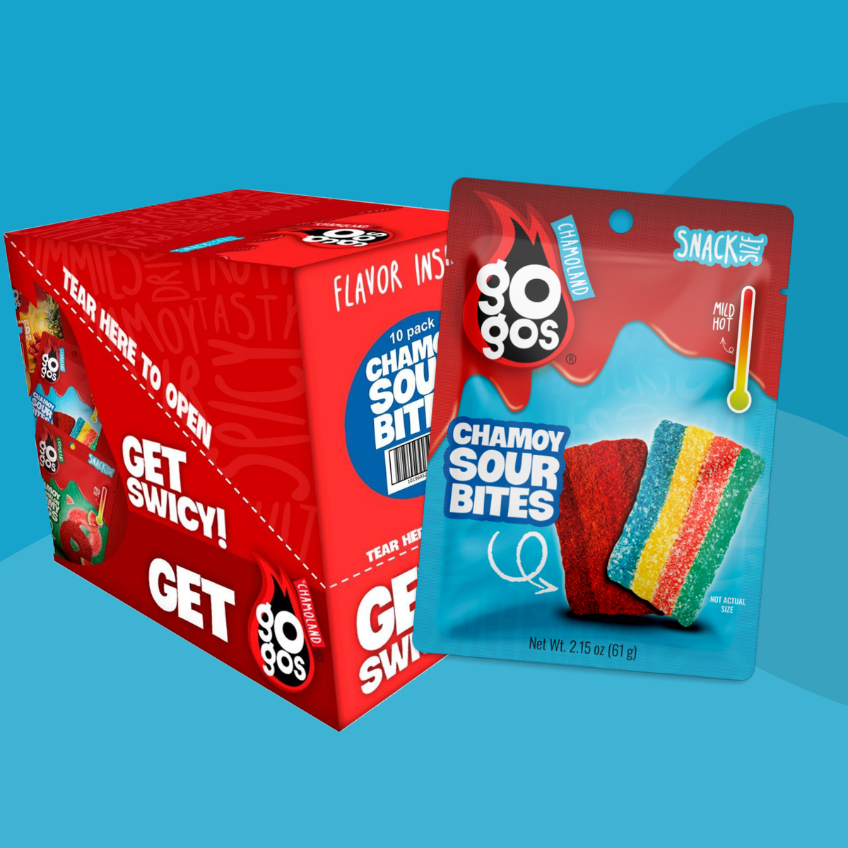 GOGOS catalog color — GOGOS Sour Bites — Snack Size Box of 10