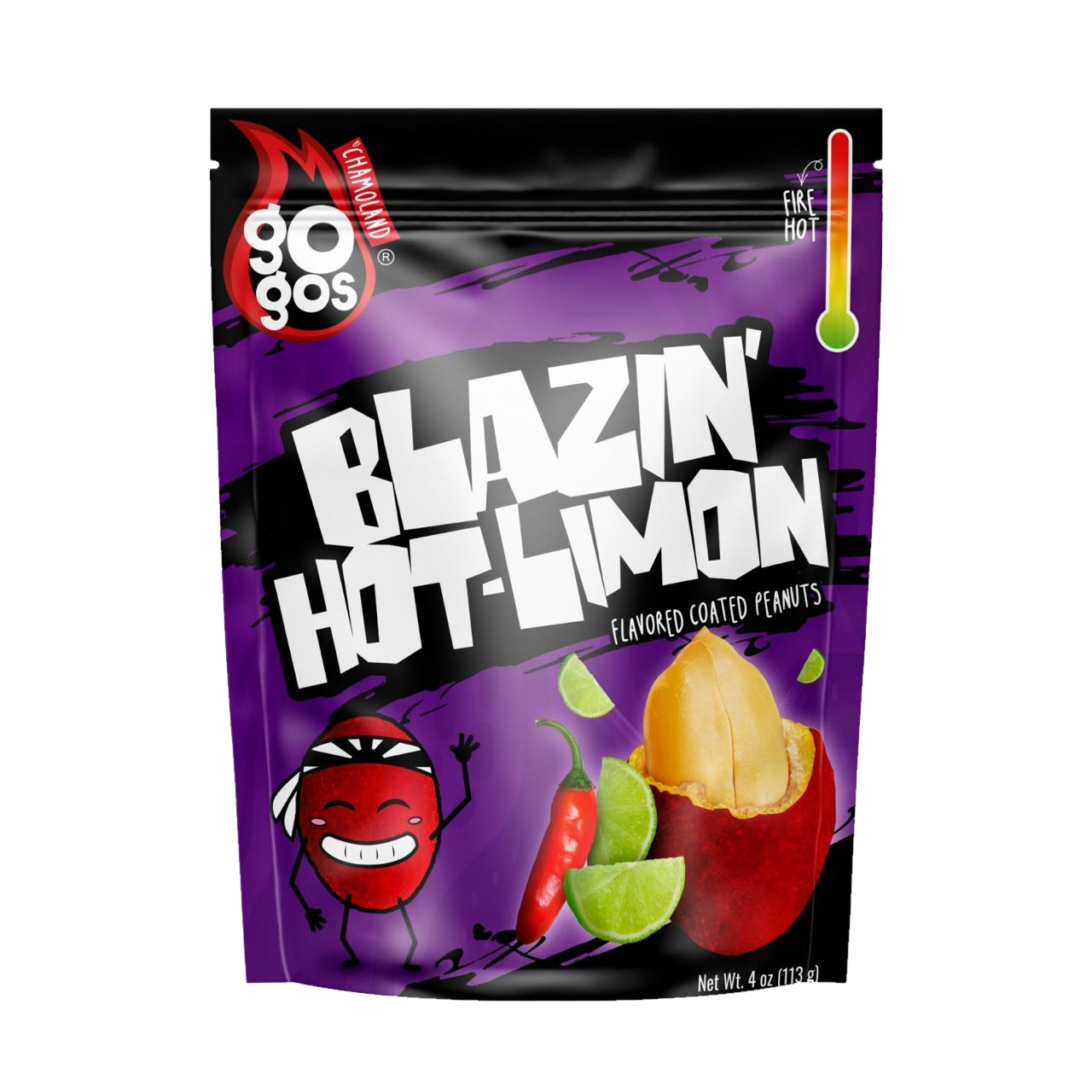 GOGOS Blazin' Hot-Limon coated peanuts