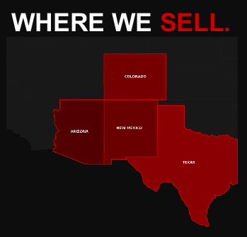 GOGOS retail footprint in Texas, New Mexico, Arizona and Colorado