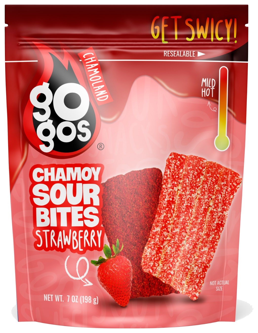 GOGOS strawberry sour bites 7 oz pouch