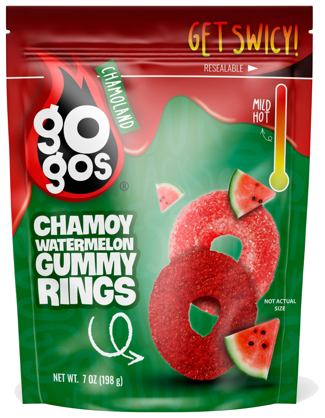GOGOS watermelon rings 7 oz pouch